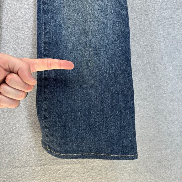 Vanity Collection Jeans Womens Size 6 Blue Floral Embroidered Cotton Blend - Picture 7 of 13